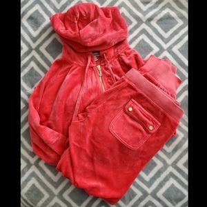 Pink Juicy Couture Track Suit Set NWOT